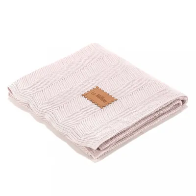Paturica de bambus pentru copii 90x80 cm La Millou Light Pink