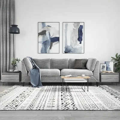 vidaXL Măsuțe de cafea 2 buc. gri sonoma 50x46x35 cm lemn compozit