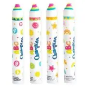Radiera creion Jumbo, cu cerculete, curcubeu, cifre si litere, 13. 5cm Trendhaus CH31299