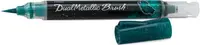 Pensulă Pentel Arts - Dual metallic, albastru și verde
