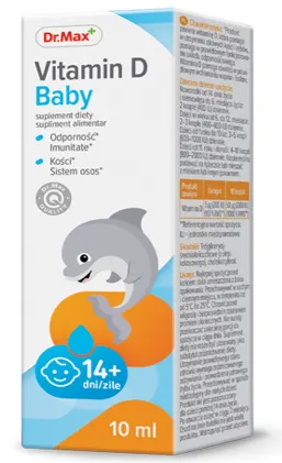Dr. Max Vitamina D Baby picaturi, 10ml