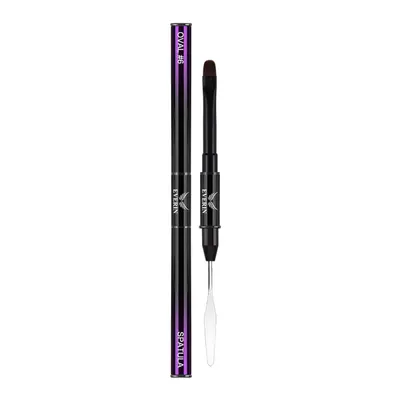 Pensula Dubla Pro Art Oval 6mm si Spatula Purple Everin - PAE-4