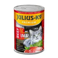 Julius K9 Cat - Hrana umeda super-premium- Vita si Ficat, Pachet 5 X 415 g