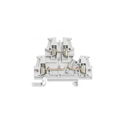 Clema sir Viking 3 - screw - 2 connect on 2 levels - pitch 6 - gri