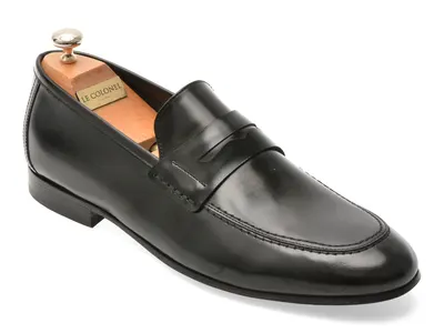Mocasini eleganti LE COLONEL negri, 45873, din piele naturala