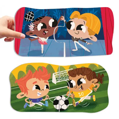 Set de 18 puzzle-uri a câte 2 piese