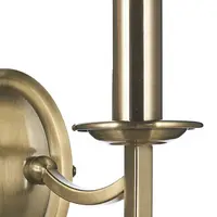 Aplica Ambassador Double Wall Bracket Antique Brass