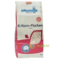 Fulgi din 6 Cereale Integrale Demeter Ecologice/Bio 500g