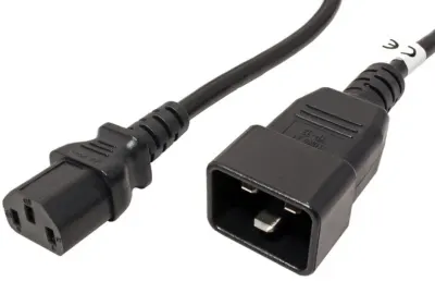 Cablu de alimentare IEC320 C13 la C20 Negru 2m, KPSB2
