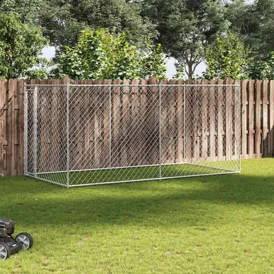 vidaXL Padoc pentru câini de exterior, 382 x 192 x 185 cm