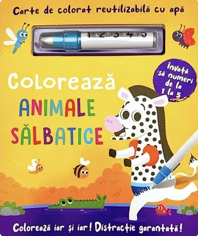 Colorează animalele sălbatice - Hardcover