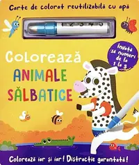 Colorează animalele sălbatice - Hardcover