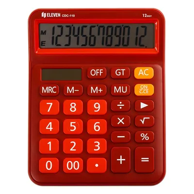 Calculator Eleven - CDC110RD, roşu
