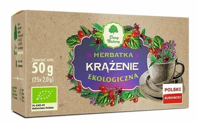 Ceai bio din plante pentru circulație, 25 plicuri, Dary Natury