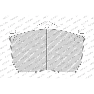 Set placute frana, frana disc FERODO FCV983