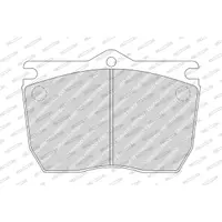 Set placute frana, frana disc FERODO FCV983