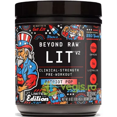 Pre-Workout cu Aroma de Patriot Pop Editie Limitata 453g