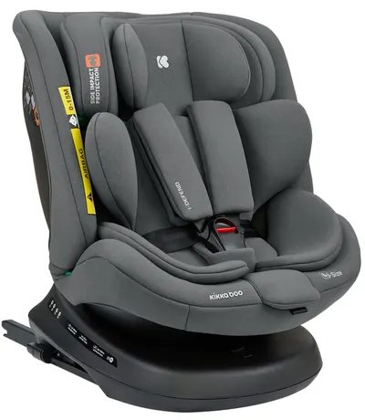 Scaun auto KikkaBoo - i-Defend, 360°, i-Size, IsoFix, 40-150 cm, Grey