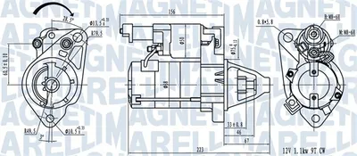 Electromotor (12V, 1kW) potrivit HONDA CIVIC IX, CIVIC VIII, FR-V 1.8 09.05