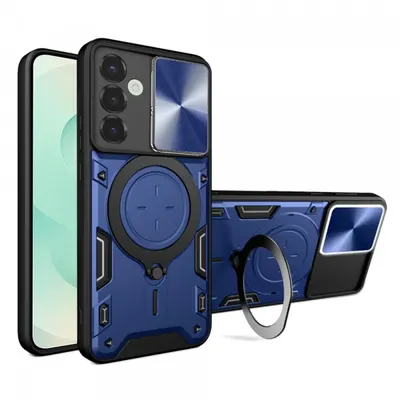 Husa pentru Samsung Galaxy S25+ S936, Techsuit, CamGuard Pro, Albastra