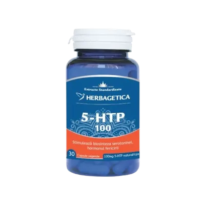 5 HTP 100 Zen Forte, 30 capsule, Herbagetica