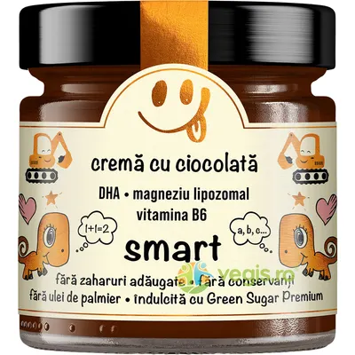 Crema cu Ciocolata Smart fara Zahar Adaugat Secretele Evei 250g