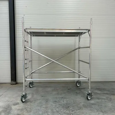 Schela mobila dubla din aluminiu 2*1.35 m