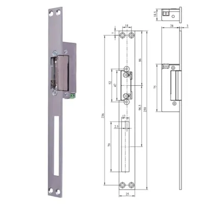 Electromagnetic Strike Plates 6-12v Ac/dc