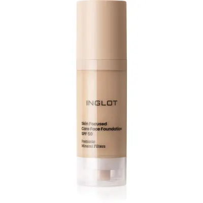 Inglot Skin Focused Care Face Foundation SPF 50 acoperire make-up SPF 50 culoare 304 Classic Beige 30 ml