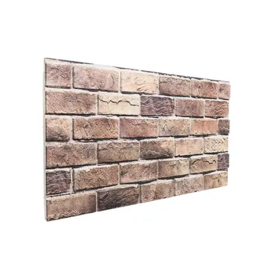 vidaXL Panouri de perete 10 buc. 100 x 50 cm Maro și gri Spumă EPS