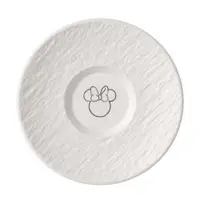 Farfurie ceasca MANROCK MICKEY, 15.4 cm, alb