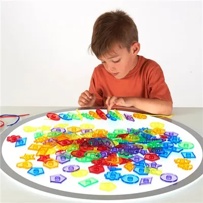 Set educativ cu 500 de piese pentru activitati matematice, gradinita si clasa pregatitoare