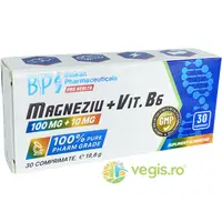 Magnesium Chelat 100mg + Vitamina B6 10mg 30cpr