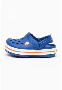 Saboti slingback relaxed fit Crocband - Alb/Portocaliu/Albastru inchis