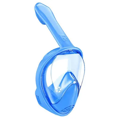 Set de snorkeling pentru copii, albastru | Mască de scufundări integrală
