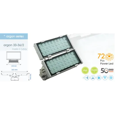 Proiector cu Led 72 X 1 W, 6400 K, Alb, Argon 33-36/2
