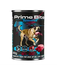 GAME DOG Prime Bite vită și morcov 400g hrană umedă câini activi