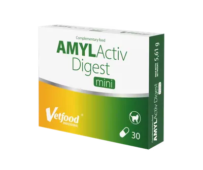 Supliment gastrointestinal, VetFood, Amylactiv Digest Mini, 30 capsule