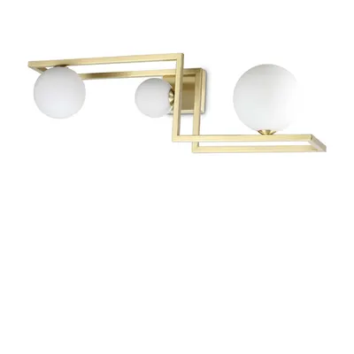 Lampa cu montaj pe tavan Angolo pl3 Auriu