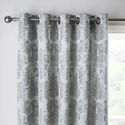 Draperii gri 2 buc. din damasc 168x183 cm Damask Jacquard – Catherine Lansfield