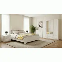 Dormitor Sara cu pat 140x200 cm cu somiera fixa
