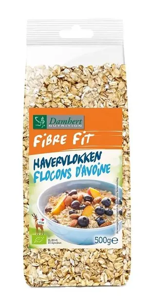 Fulgi de ovăz bio, 500 g, Damhert