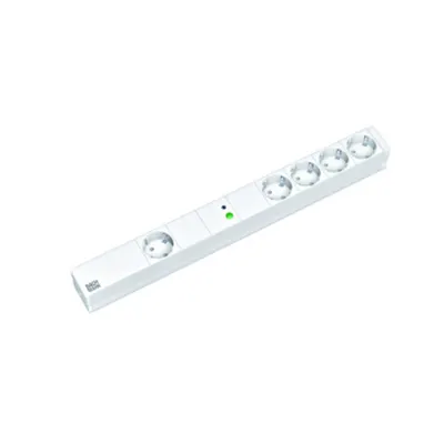 PDU19'' 1+4xSchuko, 2 m fisa Schuko, AL,prot., Master&slave