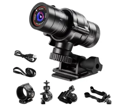 Camera video MINI F9 sport 1080p Full HD unghi larg de 120 grade 60 de cadre video poate fi montata pe casca sau bicicleta/motocicleta