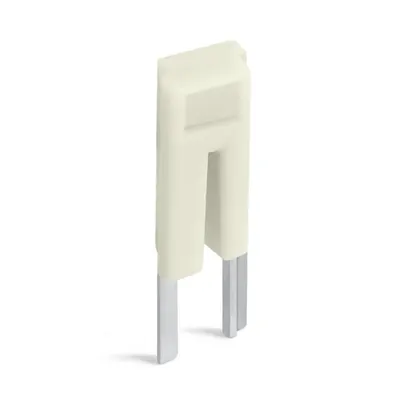 Adjacent jumper for continuous commoning; insulated; 2-way; Nominal current 25 A; light gray
