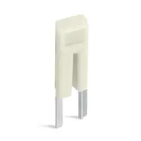 Adjacent jumper for continuous commoning; insulated; 2-way; Nominal current 25 A; light gray