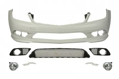 Bara (Fata, cu halogeni, AMG STYLING, cu grilaje, grunduit) potrivit MERCEDES C (C204), C T-MODEL (S204), C (W204) 03.11-12.13