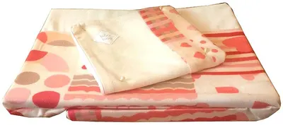 Set 2 piese lenjerie din bambus pentru pat Texpol - Patchwork, roz