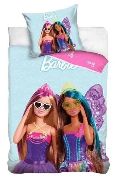 Set dormitor pentru copii format din 2 piese Sonne - Barbie, 140 x 200 cm