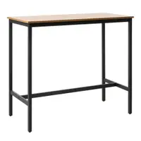 Masă de bar cu aspect de lemn de stejar 60x120 cm Cesura – Unique Furniture